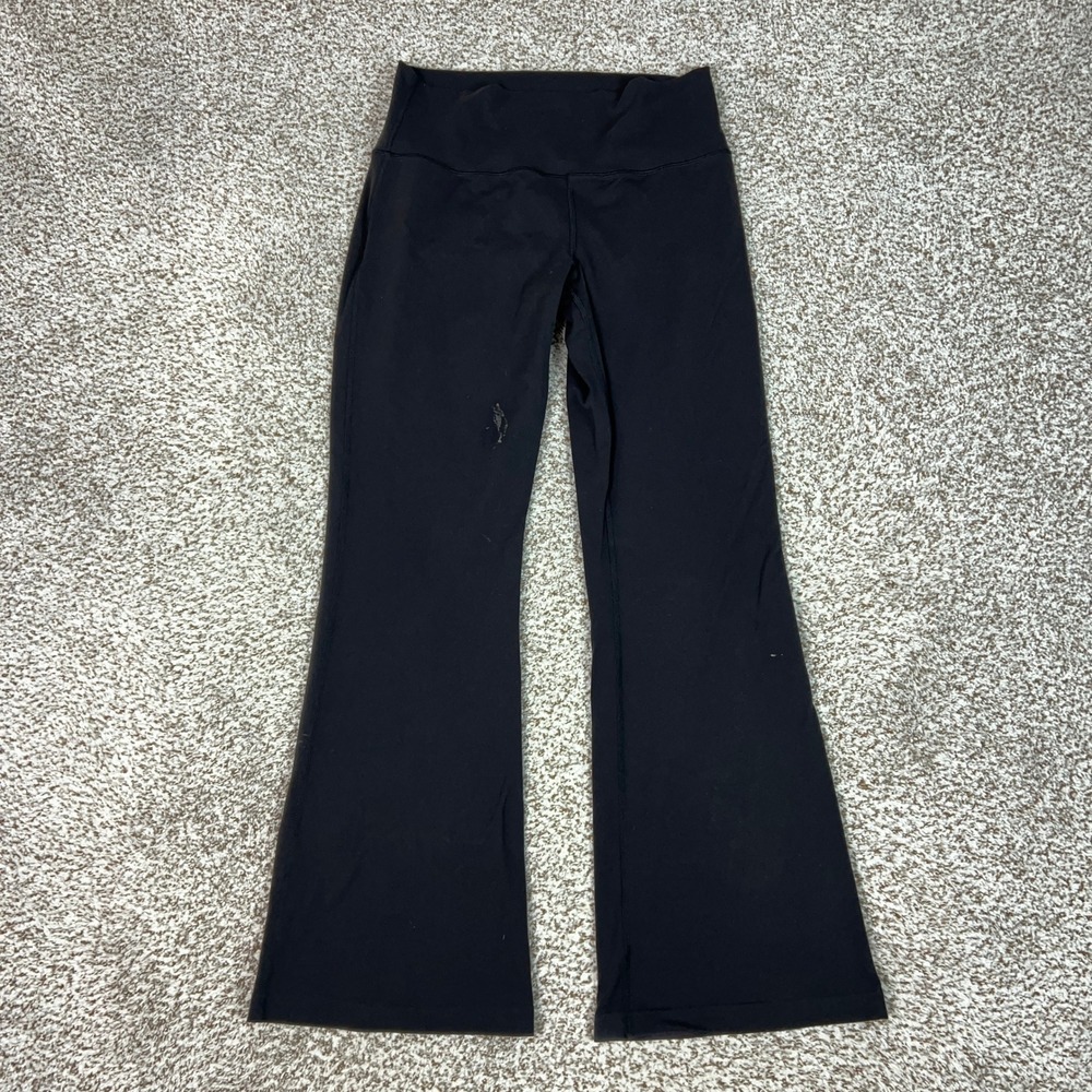 Lululemon Leggings Womens 12 Black Flare High Rise Stretch Athletic Pants Yoga
